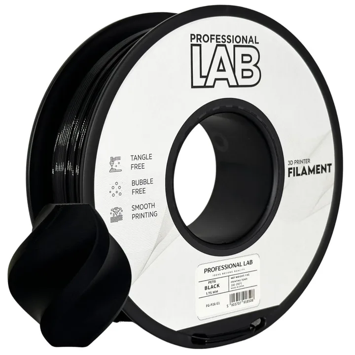 Bobina di PETG nero Prof. Lab